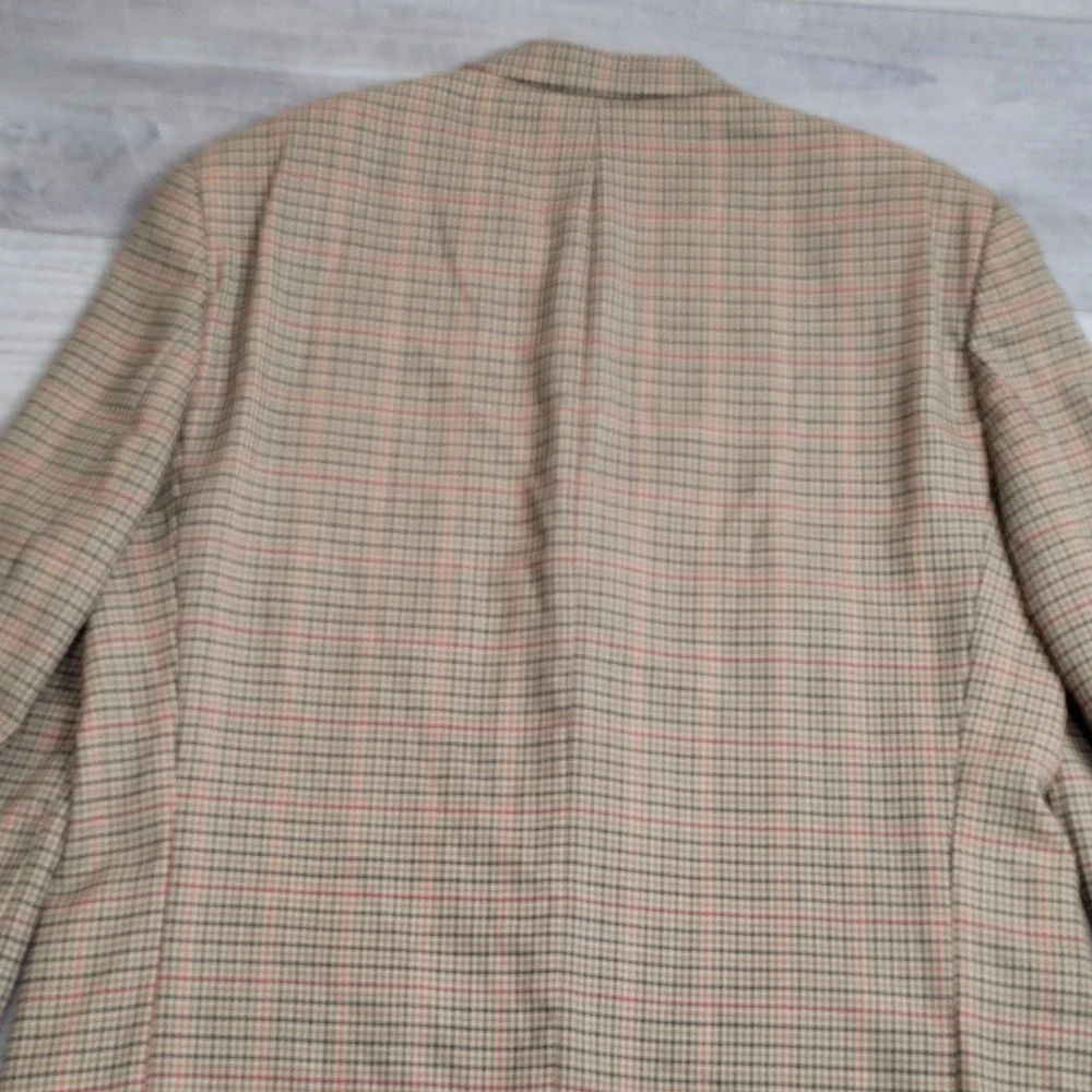 Vintage Ralph Ralph Lauren Sport Coat Mens 44 Tall Houndstooth Plaid Wool Canada